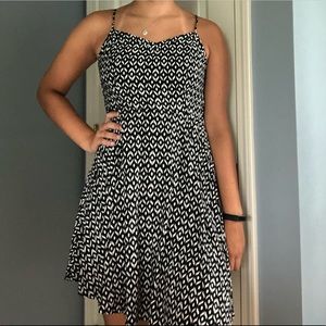Black and white printed dress!